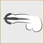 PENISPLUG - WTYCZKA PENISOWA ,,KOTWICA" ELASTYCZNA DO STYMULACJI CEWKI SZARY