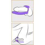 PIERŚCIEŃ NA PENISA I DILDO Z KRÓLICZKIEM STYMULATOR ŁECHTACZKI