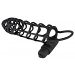 NAKŁADKA NA PENISA Z MINI WIBRATOREM-BLACK VELVETS