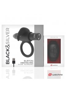 PIERŚCIEŃ EROTYCZNY Z WIBRACJAMI BURTON WATCHME CZARNY