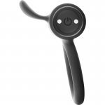 BLACK&SILVER - PIERŚCIEŃ WIBRACYJNY CAMERON CZARNY