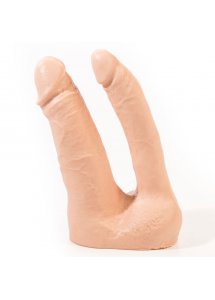PINK ROOM - REALISTYCZNE PODWÓJNE DILDO ARTHUS 17/15.5 CM CIELISTE