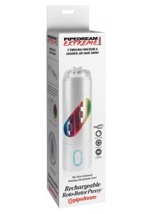 PIPEDREAM - MASTURBATOR Z 9 TRYBAMI ROTACJI I OTWOREM UST + OBRÓT LEWO PRAWO BIAŁY