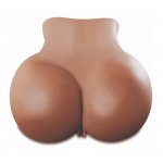 PIPEDREAM - XL REALISTYCZNE DUŻE POŚLADKI Z DWOMA GORĄCYMI OTWORAMI BRĄZOWE