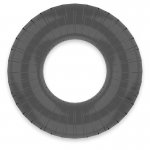 POWERING - ELASTYCZNY PIERŚCIEŃ NA PENISA 4.5 CM CZARNY PR07