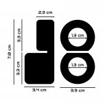POWERING - PODWÓJNY ELASTYCZNY PIERŚCIEŃ NA PENISA CZARNY PR09