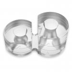 POWERING - PODWÓJNY ELASTYCZNY PIERŚCIEŃ NA PENISA PRZEZROCZYSTY PR09