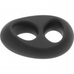 POWERING - PODWÓJNY ELASTYCZNY PIERŚCIEŃ NA PENISA CZARNY PR13