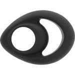 POWERING - PODWÓJNY ELASTYCZNY PIERŚCIEŃ NA PENISA CZARNY PR14