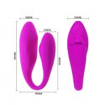 PRETTY LOVE - PODWÓJNY STYMULATOR ŁECHTACZKI Z PILOTEM BERNIE