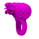 PRETTY LOVE - SILIKONOWY OBROTOWY PIERŚCIEŃ NA PENISA FIOLETOWY