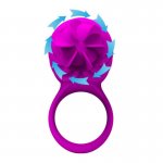 PRETTY LOVE - SILIKONOWY OBROTOWY PIERŚCIEŃ NA PENISA FIOLETOWY