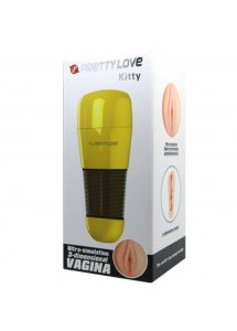 PRETTY LOVE - MASTURBATOR Z ULTRA STYMULACJĄ I WAGINĄ ZŁOTY