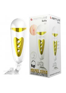 PRETTY LOVE - MĘSKI MASTURBATOR Z DŹWIĘKIEM I WIBRACJAMI