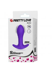 PRETTY LOVE - WIBRACYJNY KOREK ANALNY Z PILOTEM FIOLETOWY