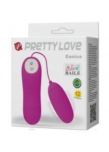 PRETTY LOVE - WIBRACYJNE JAJECZKO Z PILOTEM FIOLETOWE