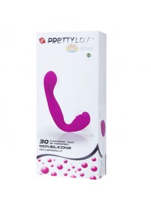 PRETTY LOVE - PODWÓJNY PENETRATOR DLA PAR FIOLETOWY BEAU