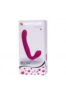 PRETTY LOVE - PODWÓJNY PENETRATOR DLA PAR FIOLETOWY AUGUS