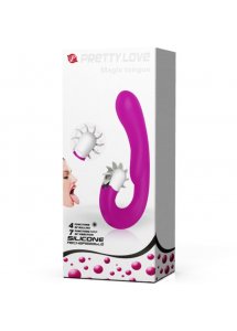 PRETTY LOVE - WIBRATOR Z OBRACAJĄCYM SIĘ JĘZYCZKIEM STYMULUJĄCY