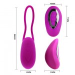 PRETTY LOVE - JAJECZKO STYMULUJĄCE Z PILOTEM FIOLETOWE DAVE