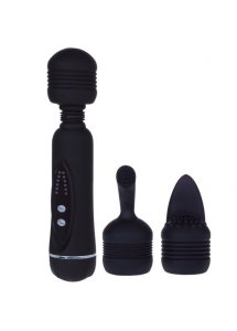 PRETTY LOVE - MASAŻER Z ELASTYCZNĄ GŁÓWKĄ I WYMIENNYMI KOŃCÓWKAMI