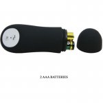 PRETTY LOVE - REALISTYCZNE DILDO ANALNE Z WIBRACJAMI CZARNE