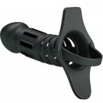 PRETTY LOVE - SILIKONOWA NAKŁADKA/KLATKA NA PENISA CZARNA