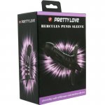 PRETTY LOVE - SILIKONOWA NAKŁADKA/KLATKA NA PENISA CZARNA