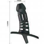 PRETTY LOVE - SILIKONOWA NAKŁADKA/KLATKA NA PENISA CZARNA