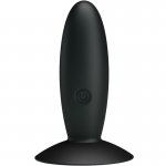 PRETTY LOVE - SILIKONOWY PLUG ANALNY Z WIBRACJAMI CZARNY