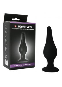PRETTY LOVE - SILIKONOWY KOREK ANALNY CZARNY 14 CM