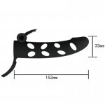 PRETTY LOVE - SILIKONOWA WIBRACYJNA NAKŁADKA NA PENISA CZARNA