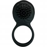 PRETTY LOVE - SILIKONOWY OBROTOWY PIERŚCIEŃ NA PENISA CZARNY