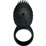 PRETTY LOVE - SILIKONOWY OBROTOWY PIERŚCIEŃ NA PENISA CZARNY