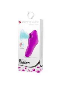 PRETTY LOVE - MASAŻER ŁECHTACZKI Z FUNKCJĄ SSANIA FIOLETOWY