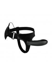 PRETTY LOVE - UPRZĄŻ STRAP-ON Z WIBRATOREM MYRON CZARNY