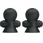 PRETTY LOVE - WIBRUJĄCE PRZYSSAWKI DO SUTKÓW CZARNE