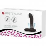 PRETTY LOVE - OBROTOWY STYMULATOR PROSTATY I PUNKTU-G CZARNY