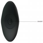 PRETTY LOVE - WIBRACYJNY KOREK ANALNY Z PILOTEM CZARNY