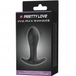 PRETTY LOVE - WIBRACYJNY KOREK ANALNY Z PILOTEM CZARNY