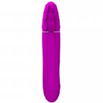 PRETTY LOVE - WIBRATOR Z JĘZYCZKAMI I FUNKCJĄ ROTACJI ARON