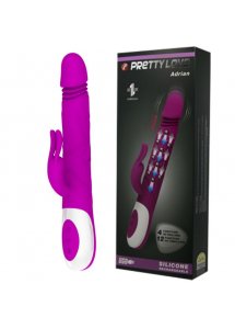 PRETTY LOVE - WIBRATOR ADRIAN Z FUNKCJĄ OBROTÓW GÓRA DÓŁ