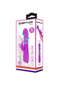 PRETTY LOVE - WIBRATOR MOLLY Z FUNKCJĄ ROTACJI KRÓLICZEK
