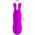 PRETTY LOVE - WIBRATOR KRÓLICZEK NA PALEC FIOLETOWY