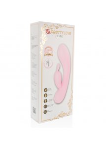 PRETTY LOVE - WIBRATOR HUGO KRÓLICZEK 12-TRYBÓW WIBRACJI RÓŻOWY