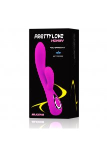 PRETTY LOVE - WIBRATOR ZE STYMULACJĄ ŁECHTACZKI HONEY