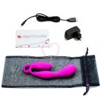 PRETTY LOVE - WIBRATOR ZE STYMULACJĄ ŁECHTACZKI 30-TRYBÓW FLOWERY