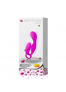 PRETTY LOVE - WIBRATOR ZE STYMULACJĄ ŁECHTACZKI 30-TRYBÓW FLOWERY