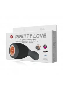 PRETTY LOVE - MĘSKI MASTURBATOR Z JĘZYCZKAMI I WIBRACJAMI