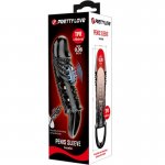 PRETTY LOVE - WIBRUJĄCA NAKŁADKA NA PENISA CZARNA